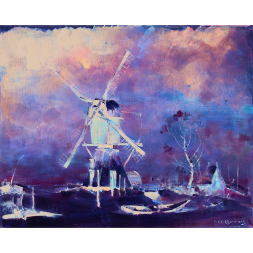 DIRK KRUIZINGA : Winterlandschaft mit Windm�hle (DOBIASCHOFSKY AUKTIONEN AG)