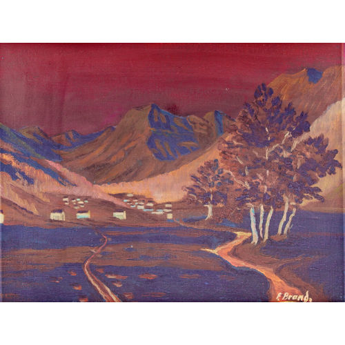 FRITZ BRAND : Verschneite Berglandschaft (DOBIASCHOFSKY AUKTIONEN AG)