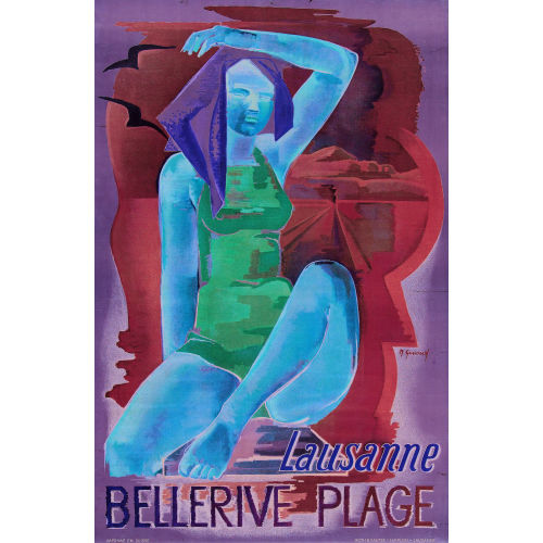 NANETTE GENOUD : 'Lausanne Bellerive Plage' (DOBIASCHOFSKY AUKTIONEN AG)