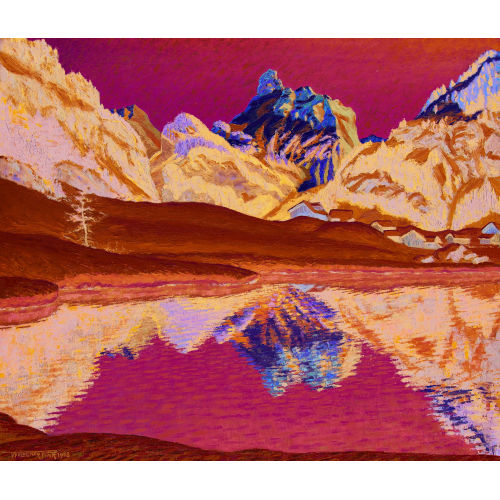 WALDEMAR THEOPHIL FINK : 'Wintermorgen bei Kandersteg' (DOBIASCHOFSKY AUKTIONEN AG)