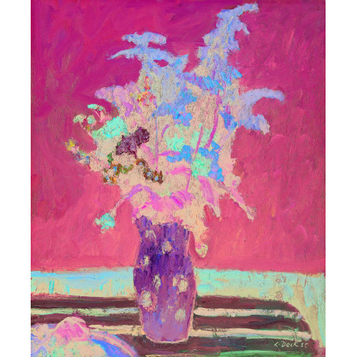 LEO DECK : Stillleben mit Blumen in einer Vase (DOBIASCHOFSKY AUKTIONEN AG)