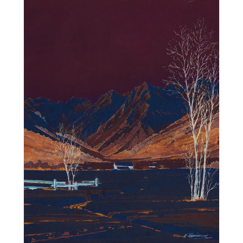 WALTER EGGIMANN : Lichte Berglandschaft im Winter (DOBIASCHOFSKY AUKTIONEN AG)