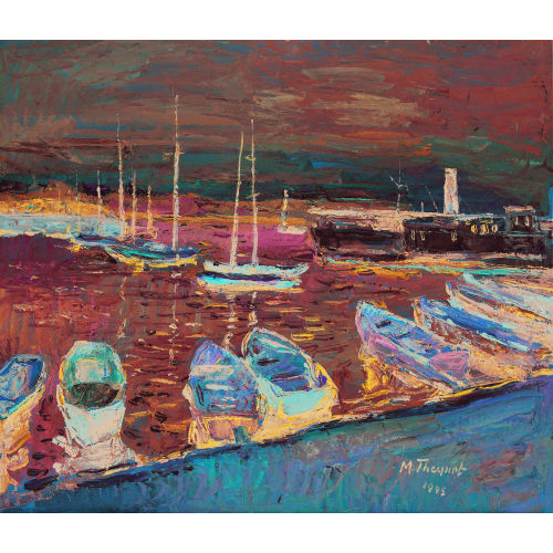 MAX ROBERT THEYNET : Hafen von Neuch�tel (DOBIASCHOFSKY AUKTIONEN AG)
