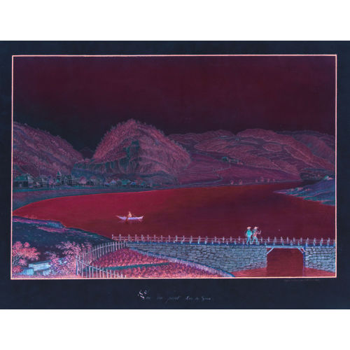 JAKOB SAMUEL WEIBEL : 'Vue du pont Lac de Joux' (DOBIASCHOFSKY AUKTIONEN AG)