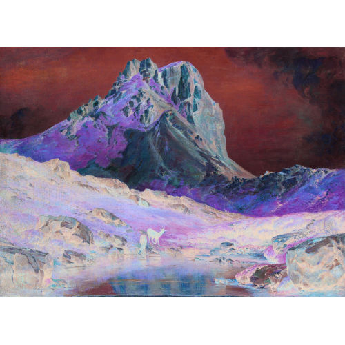 ALBERT DE MEURON : 'Taubenhorn. Souvenir de la Schynige Platte' (DOBIASCHOFSKY AUKTIONEN AG)