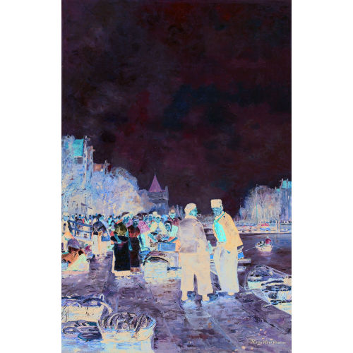 HANS HERRMANN : Fischmarkt in Amsterdam (DOBIASCHOFSKY AUKTIONEN AG)