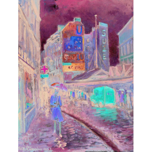 FRITZ P�MPIN : 'Paris Rue St-Jacques' (DOBIASCHOFSKY AUKTIONEN AG)