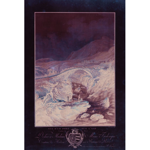 CASPAR WOLF : 'Vue d′un pont sur l′Aar./Canton de Berne' (DOBIASCHOFSKY AUKTIONEN AG)