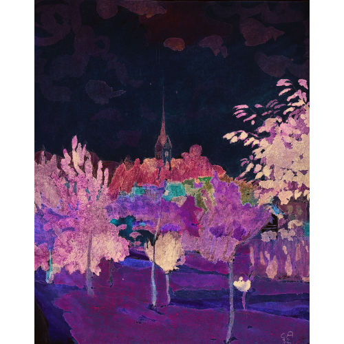 CUNO AMIET : Ansicht von Kirchberg (DOBIASCHOFSKY AUKTIONEN AG)