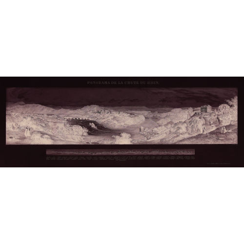 JOHANN LUDWIG BLEULER : 'Panorama de la Chute du Rhin' (DOBIASCHOFSKY AUKTIONEN AG)