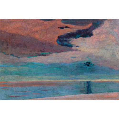 FRAN�OIS BOCION : Coucher de soleil sur le L�man (DOBIASCHOFSKY AUKTIONEN AG)