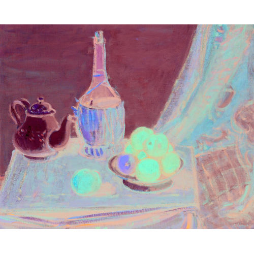 CHARLES LOUIS AUGUSTE CHINET : 'Nature morte � la fiasque' (DOBIASCHOFSKY AUKTIONEN AG)
