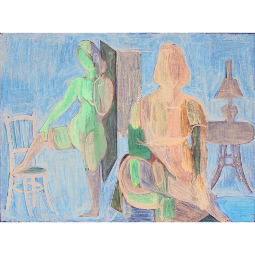 MAX VON M�HLENEN : 'Zwei Frauen (Epailly)' (DOBIASCHOFSKY AUKTIONEN AG)