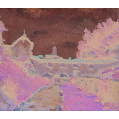 ERNEST HIRAM BR�LHART : Stadtmauer von Fribourg (DOBIASCHOFSKY AUKTIONEN AG)