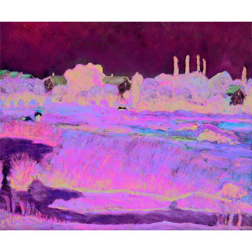 EMILE BRESSLER : Sommerliche Feldlandschaft mit Bach (DOBIASCHOFSKY AUKTIONEN AG)