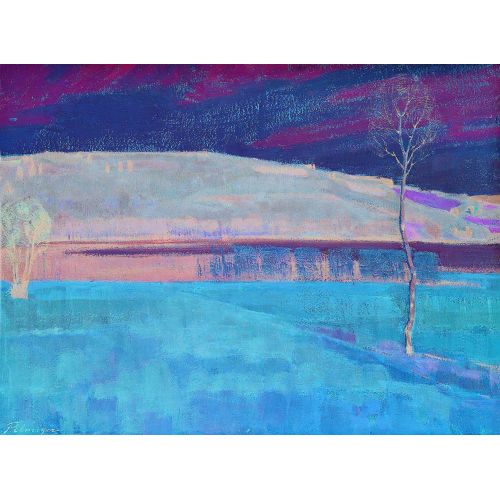 FRANZ ELMIGER : Herbstliche Landschaft am Seeufer (DOBIASCHOFSKY AUKTIONEN AG)