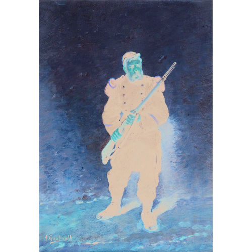 ALFRED EMILE GAUBAULT : Soldat mit Gewehr (DOBIASCHOFSKY AUKTIONEN AG)