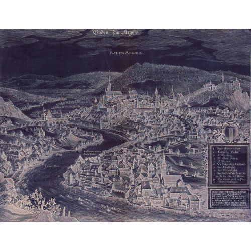 MATTH�US I MERIAN : 'Baden im Arg�w./Baden Argoiae' (DOBIASCHOFSKY AUKTIONEN AG)