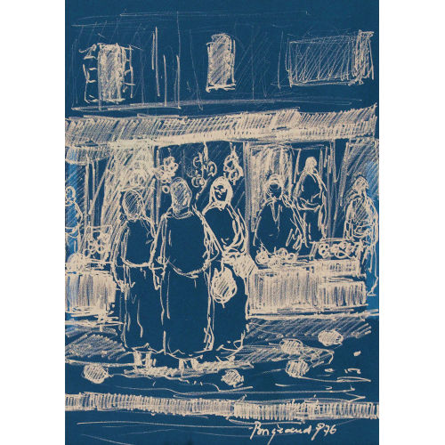 GEORGES BORGEAUD : Auf dem Markt (DOBIASCHOFSKY AUKTIONEN AG)