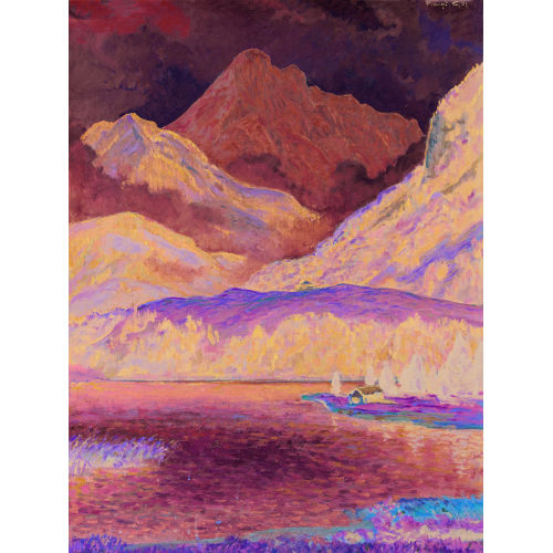 FRAN�OIS GOS : 'Lac Noir. Soleil apr�s la pluie' (DOBIASCHOFSKY AUKTIONEN AG)