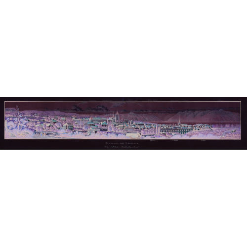 JOHANN HEINRICH LOCHER : 'Panorama von Lausanne' (DOBIASCHOFSKY AUKTIONEN AG)
