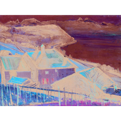 WALTER MAFLI : Herbstliche Ansicht des Lavaux am Genfersee (DOBIASCHOFSKY AUKTIONEN AG)