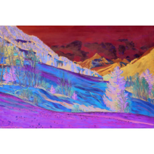 WALDEMAR THEOPHIL FINK : 'Aprilvorabend bei Gstaad' (DOBIASCHOFSKY AUKTIONEN AG)