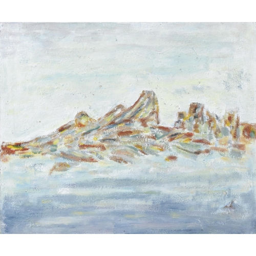 JULIEN (EIGTL. NEUWEILER DINOU : Gebirgsansicht �ber Nebelfeld (DOBIASCHOFSKY AUKTIONEN AG)