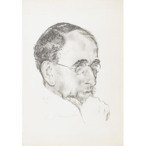 CUNO AMIET : Bildnis Ernst Kreidolf in Dreiviertelansicht (DOBIASCHOFSKY AUKTIONEN AG)