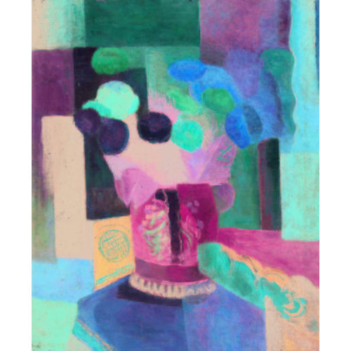 ELISABETH EPSTEIN-HEFTER : Stillleben mit Blumen in gr�ner Vase (DOBIASCHOFSKY AUKTIONEN AG)