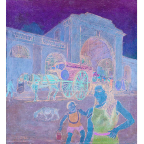 MARCEL AMIGUET : Der Bahnhof Estaci� de Fran�a in Barcelona (DOBIASCHOFSKY AUKTIONEN AG)