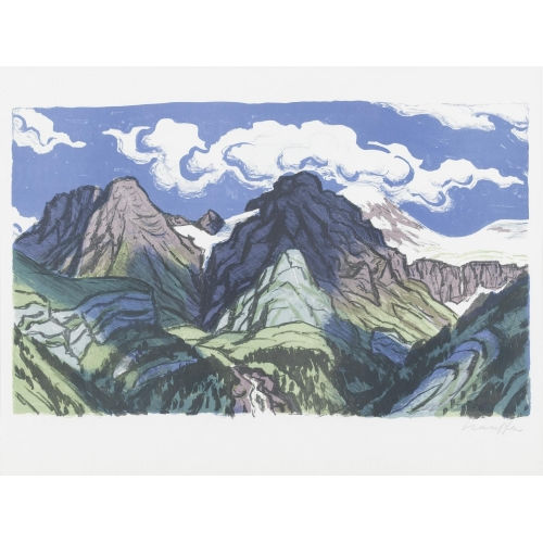 FRED STAUFFER : Bergkette (DOBIASCHOFSKY AUKTIONEN AG)