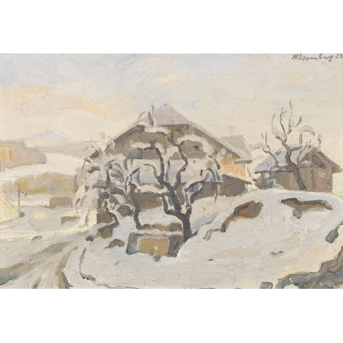 HANS EGGENBERG : Winter in T�gertschi (DOBIASCHOFSKY AUKTIONEN AG)