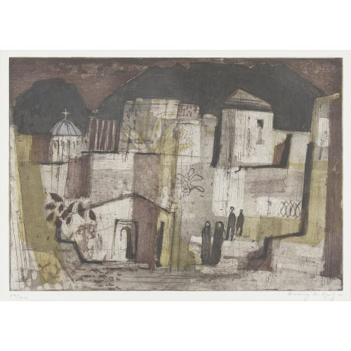 FRANZ KARL OPITZ : Strassenszene (DOBIASCHOFSKY AUKTIONEN AG)