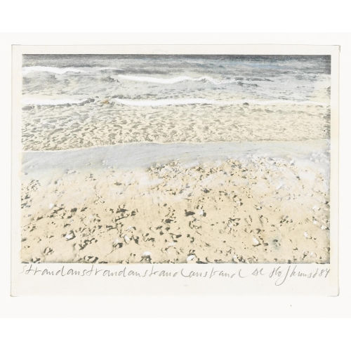 ALFRED HOFKUNST : 'Strandanstrandanstrandanstrand' (DOBIASCHOFSKY AUKTIONEN AG)