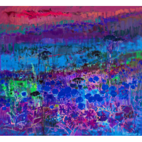 ARMIN SCHWARZENBACH : Sommerliche Wiesenlandschaft mit Blumen (DOBIASCHOFSKY AUKTIONEN AG)