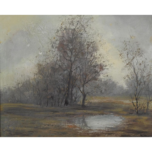 MAX CLEMENT : Herbstliche Wiesenlandschaft mit B�umen (DOBIASCHOFSKY AUKTIONEN AG)