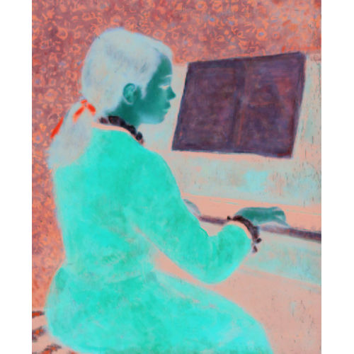 FRAN�OIS GALL : Jeune femme au piano (DOBIASCHOFSKY AUKTIONEN AG)