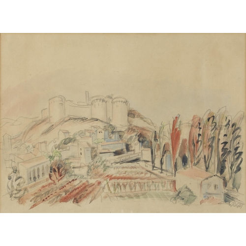 CARL RABUS : S�dfranz�sische Burgenlandschaft (DOBIASCHOFSKY AUKTIONEN AG)