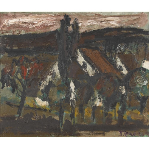JOSEPH EDWARD DUVANEL : Landschaft bei Rickenbach (DOBIASCHOFSKY AUKTIONEN AG)