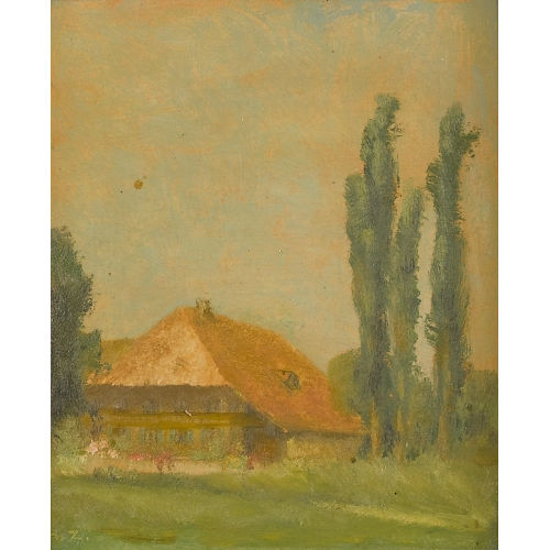 HANS ZAUGG : Landschaft mit einem Bauernhaus (DOBIASCHOFSKY AUKTIONEN AG)