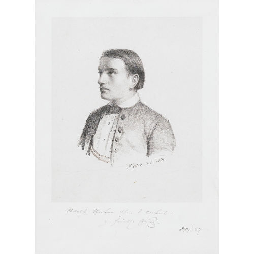 ALBERT ANKER : Brustbildnis von Adolf Anker (DOBIASCHOFSKY AUKTIONEN AG)