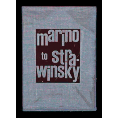 MARINO MARINI : 'Marino to Strawinsky' (DOBIASCHOFSKY AUKTIONEN AG)