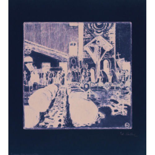 EDOUARD VALLET : Procession dans un cimeti�re (DOBIASCHOFSKY AUKTIONEN AG)