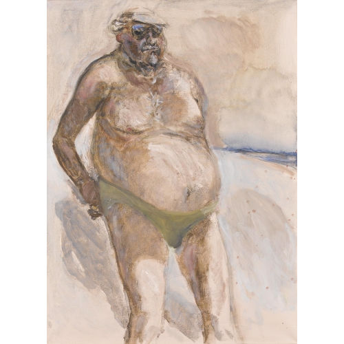 HANNES PORTMANN : �lterer Herr am Strand (DOBIASCHOFSKY AUKTIONEN AG)