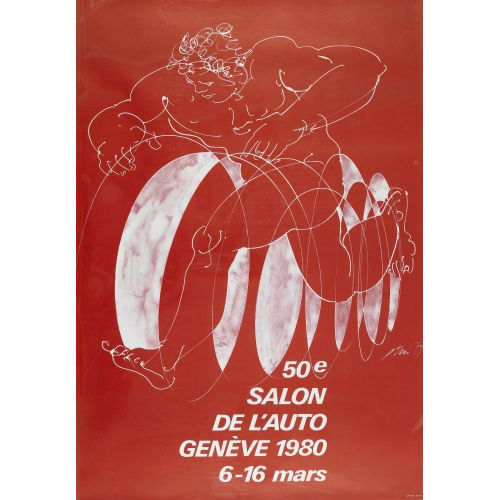 HANS ERNI : '50e Salon de l′auto 1980' (DOBIASCHOFSKY AUKTIONEN AG)