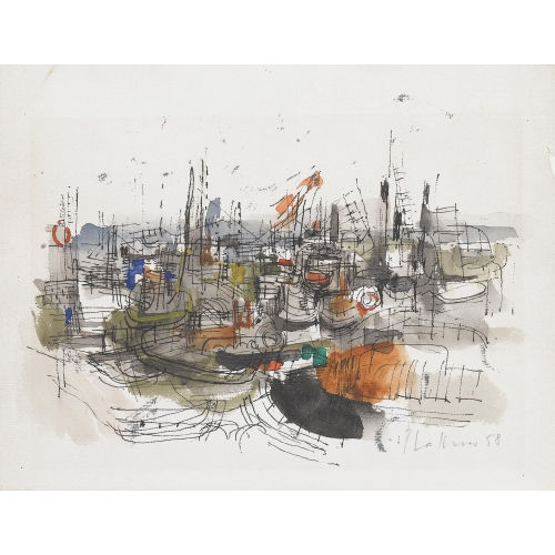 HERMANN PLATTNER : 'Duisburger Rheinhafen' (DOBIASCHOFSKY AUKTIONEN AG)