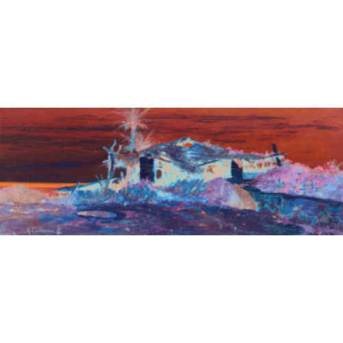 (JEAN BAPTISTE) ARTHUR CALAME : Hausruine am Mittelmeer bei Bordighera (DOBIASCHOFSKY AUKTIONEN AG)
