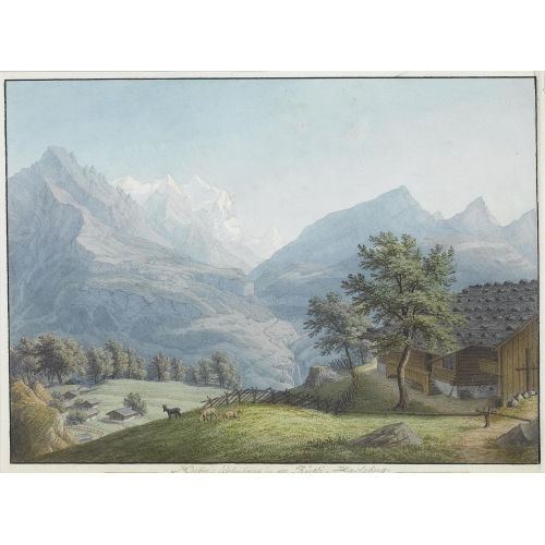 ANTON WINTERLIN : 'Huber′s Wohnhaus in der R�tli. Hasleberg' (DOBIASCHOFSKY AUKTIONEN AG)