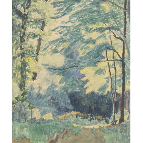 BRUNO HESSE : Waldpartie im Fr�hling (DOBIASCHOFSKY AUKTIONEN AG)